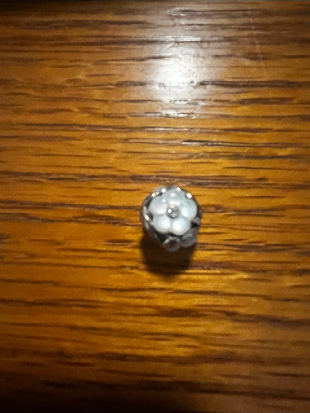AUTHENTIC PANDORA Luminous Florals Charm MOP Silver 791894MOP - Retired/Rare - Picture 9 of 10